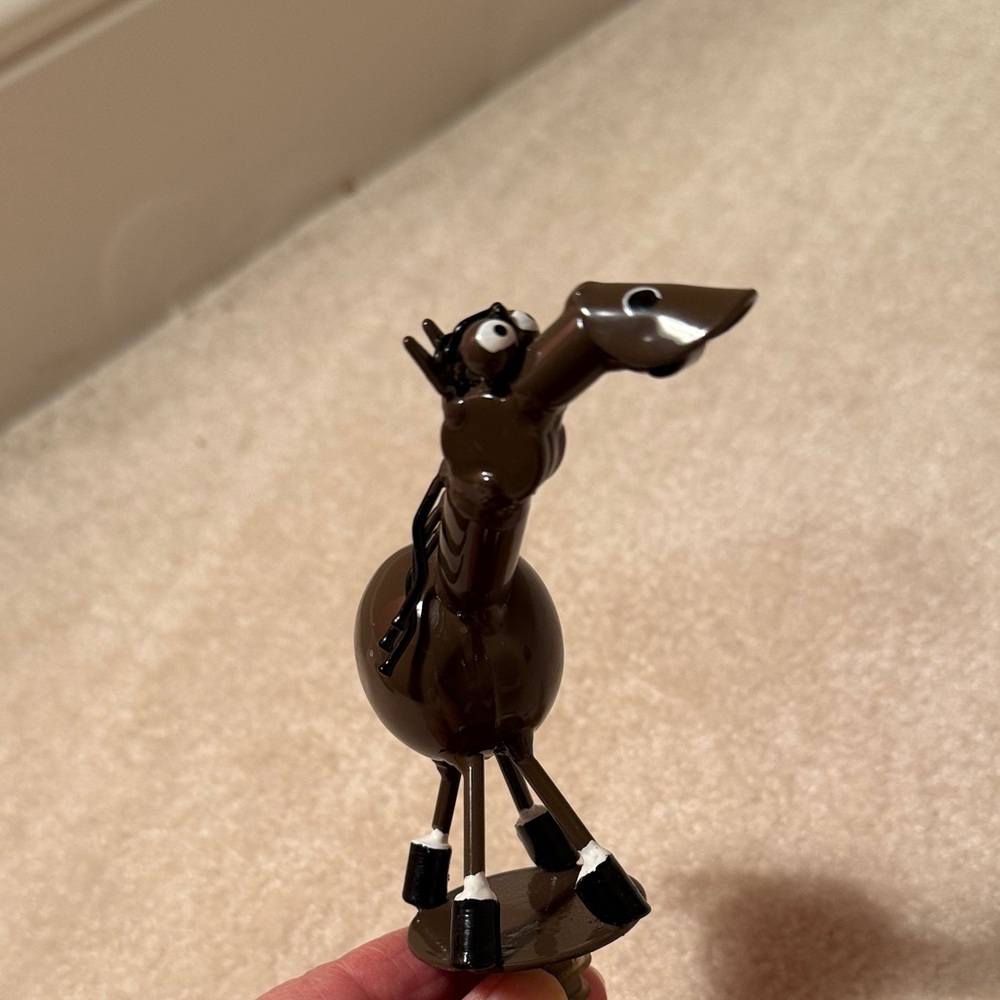 Year of the Horse: wine bottle stopper-Brown Horse Figurine